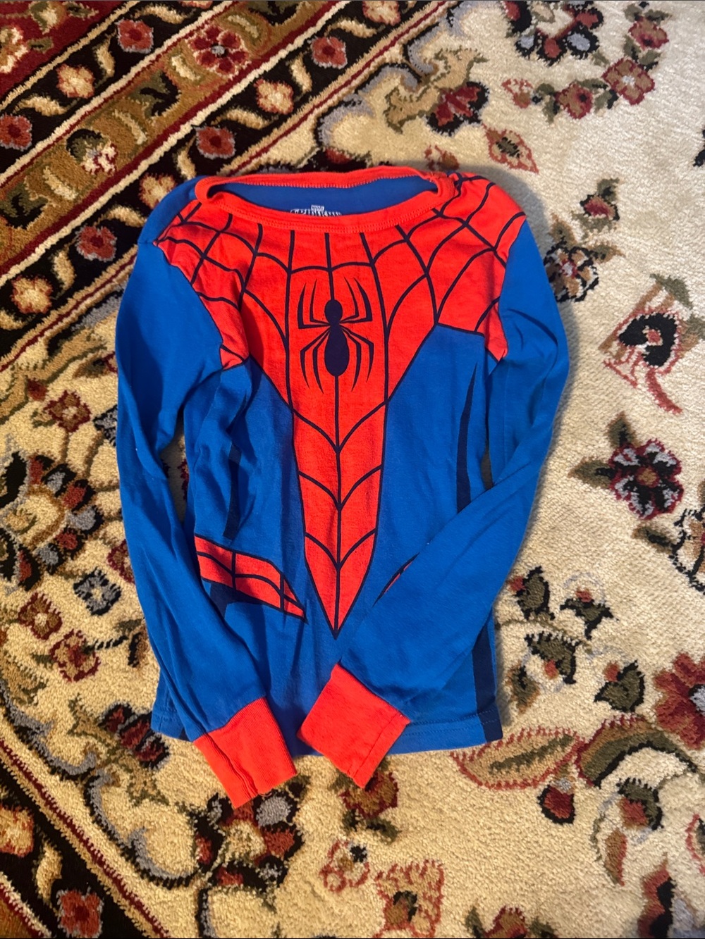 Marvel Spider-Man Blue and Red Long Sleeve Tee